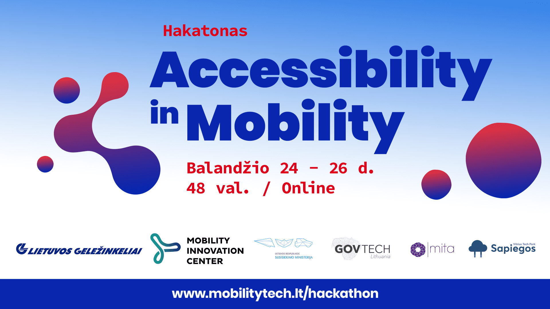 „Accessibility in Mobility“ hakatonas kviečia kurti inovacijas individualiųjų poreikių turintiems žmonėms