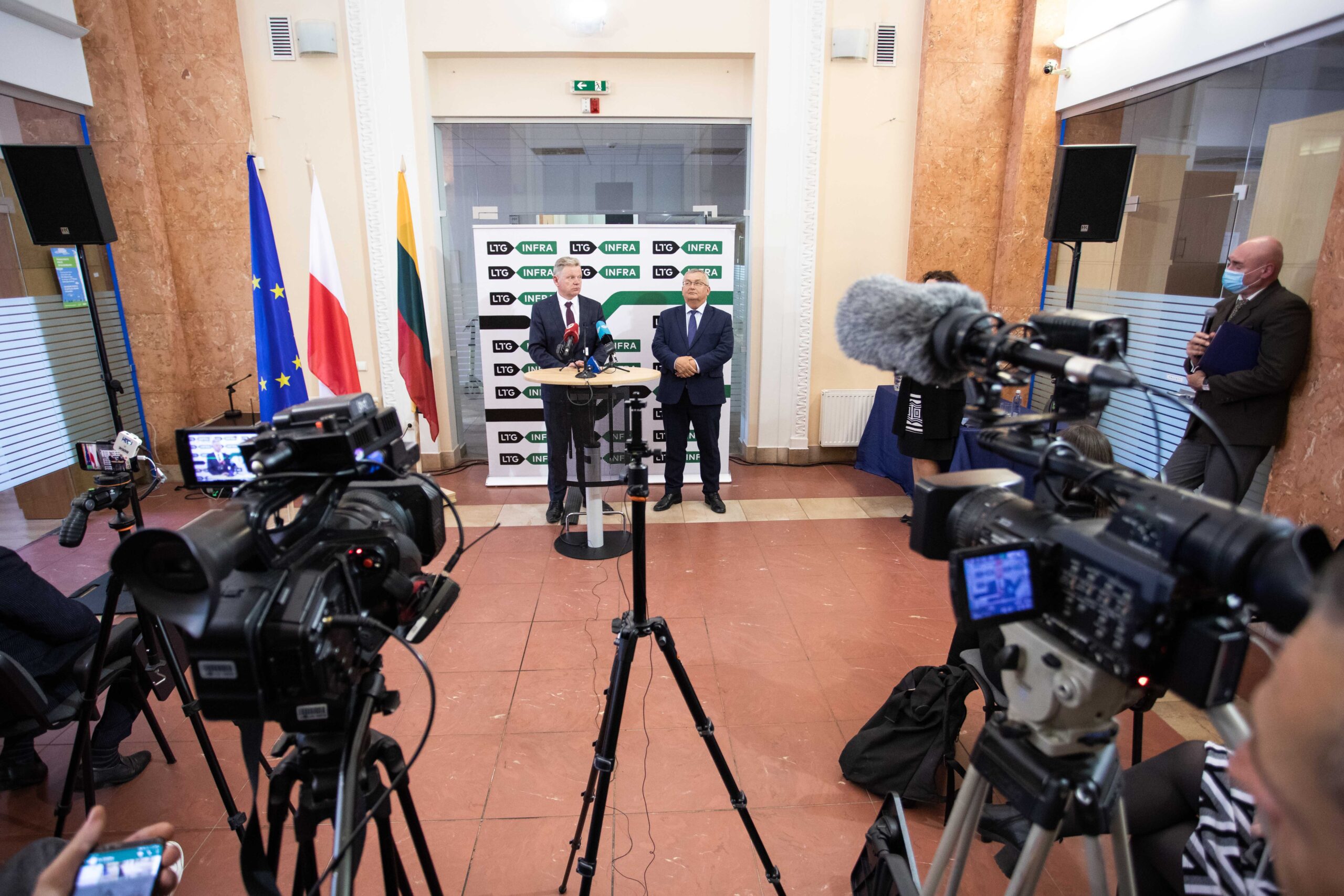 Lenkijos Infrastruktūros ministras įvertino „Rail Baltica“ progresą Lietuvoje