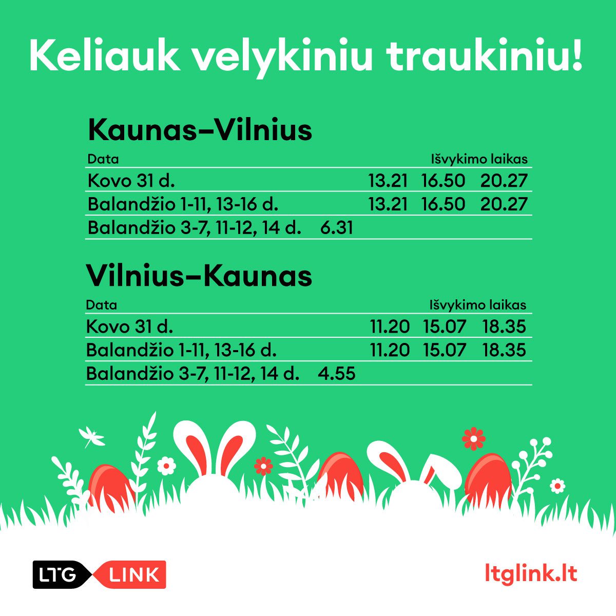 Geležinkelio elektrifikacija: ilgąjį Velykų savaitgalį kursuos visi traukiniai, nuo balandžio dar kartą atnaujinamas dalies traukinių tvarkaraštis
