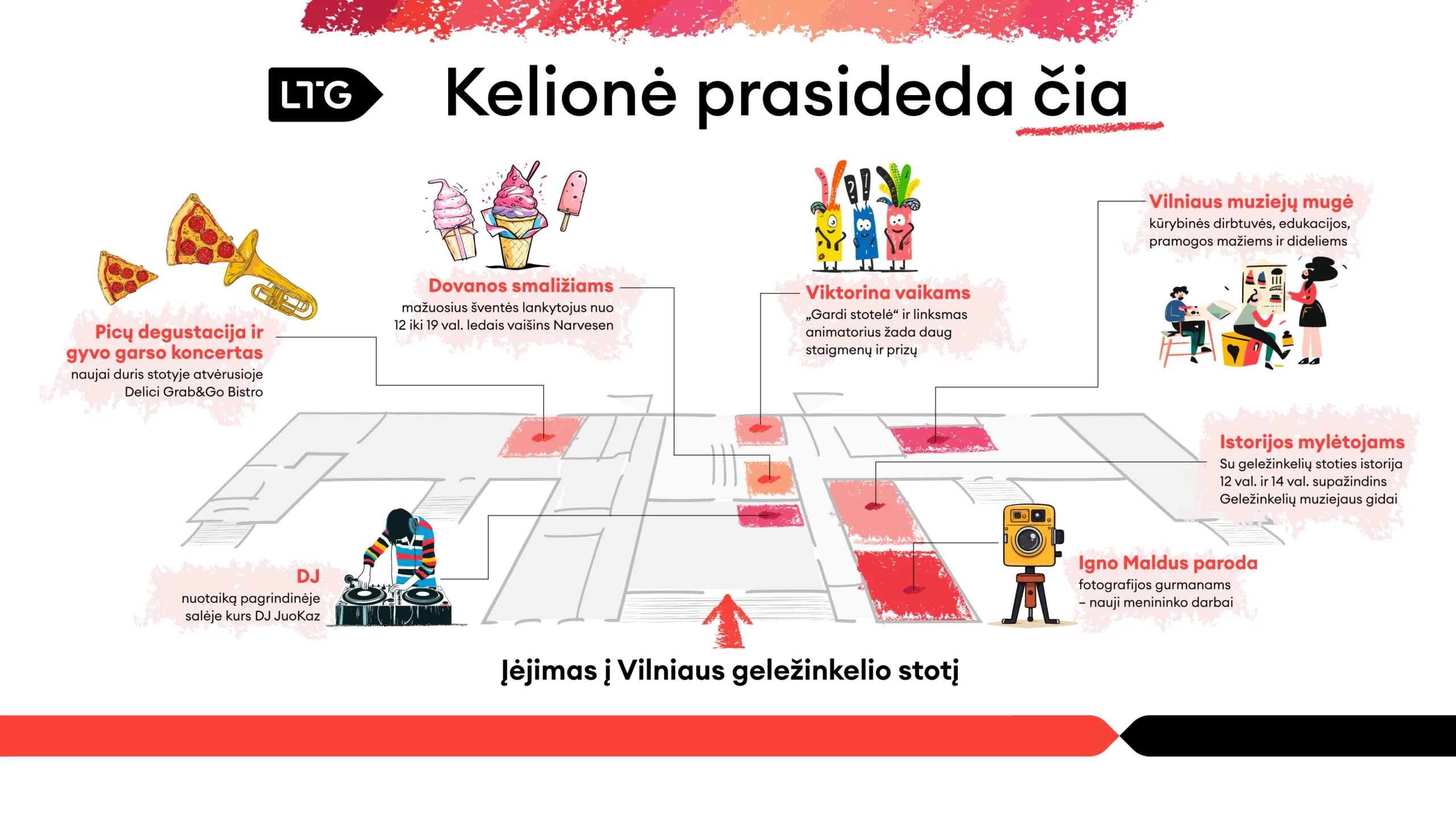Į pramogų sūkurį pasinerti kvies atsinaujinusi Vilniaus geležinkelio stotis