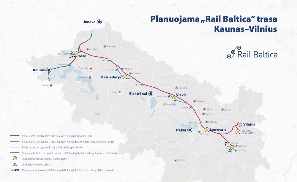 Revised solutions for Rail Baltica’s Kaunas-Vilnius section are presented to the public