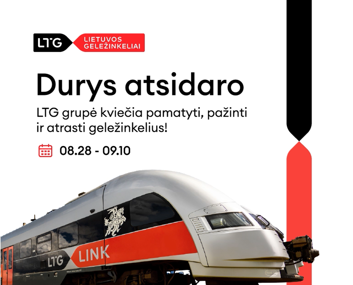 Geležinkelininko dienos proga LTG grupė kviečia aplankyti ypatingus objektus ir tik šiai progai sukurtas ekskursijas traukinių bėgiais
