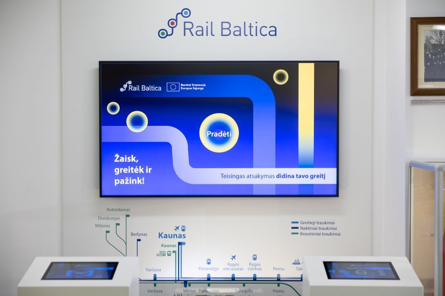 Šiaulių geležinkelio muziejuje – interaktyvus eksponatas vienam svarbiausių Lietuvos projektų