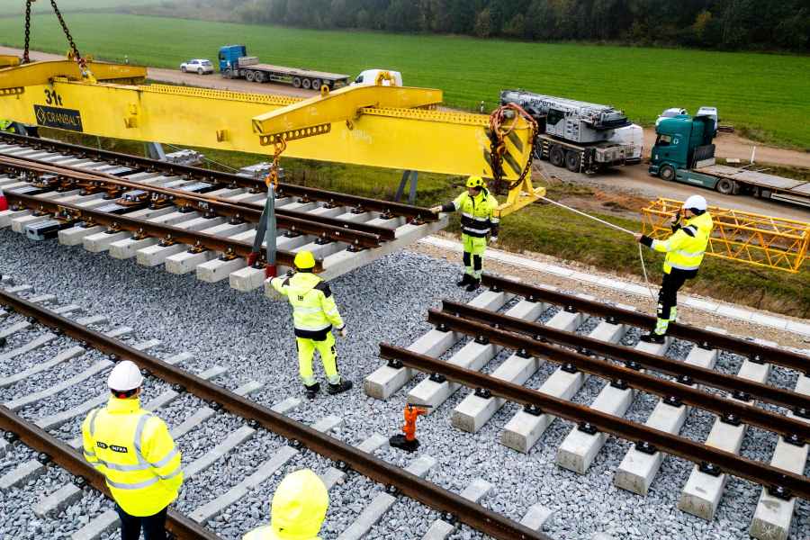 New Construction Phase Begins: First High-Speed Rail Turnouts Installed on Rail Baltica